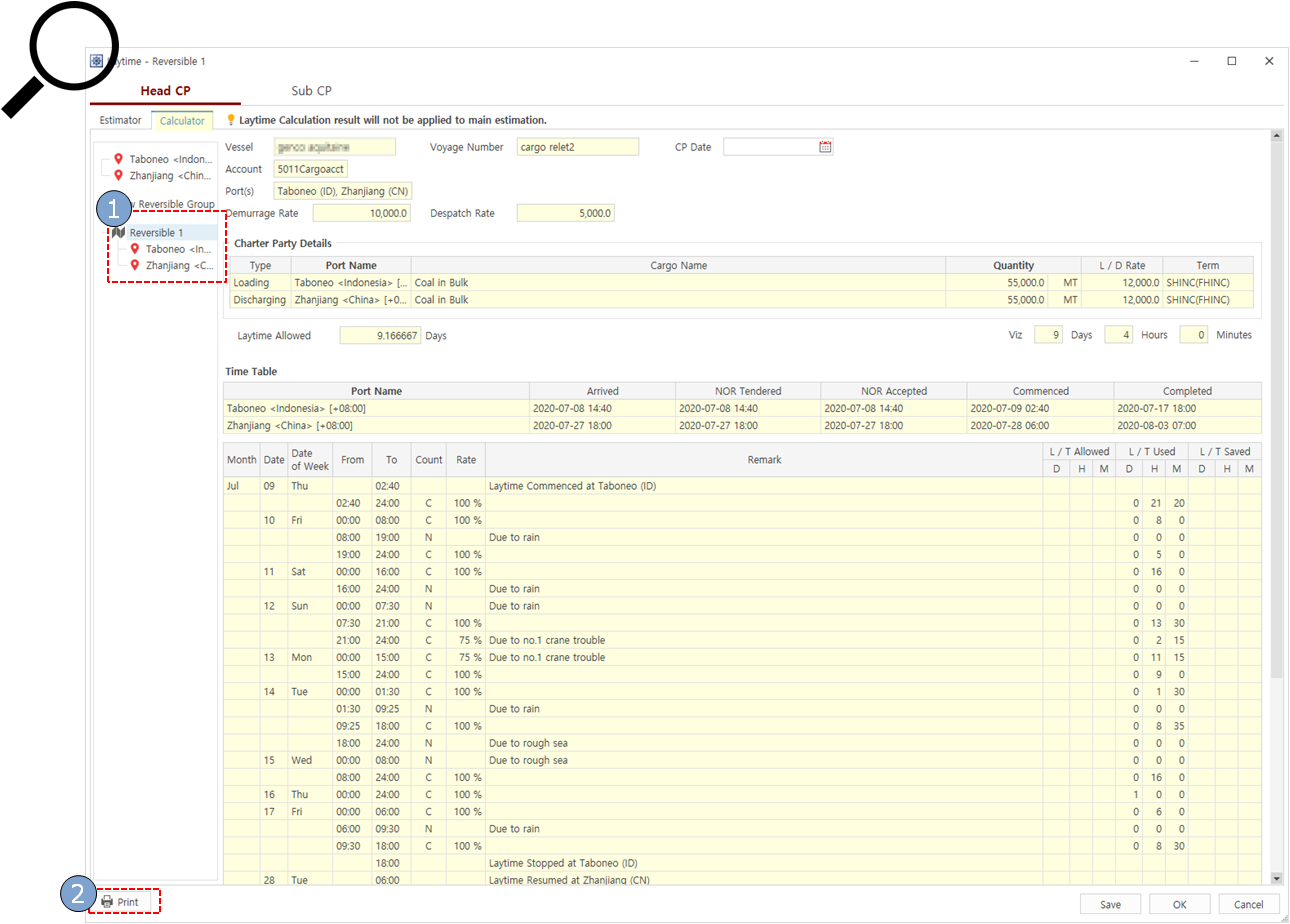 Netpas Estimator Quick Help Image