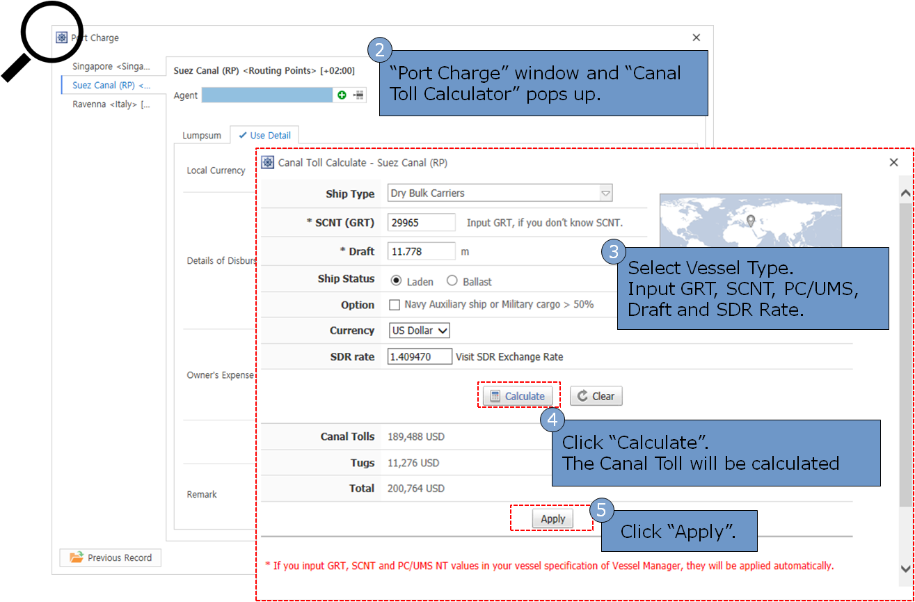 Netpas Estimator Quick Help Image