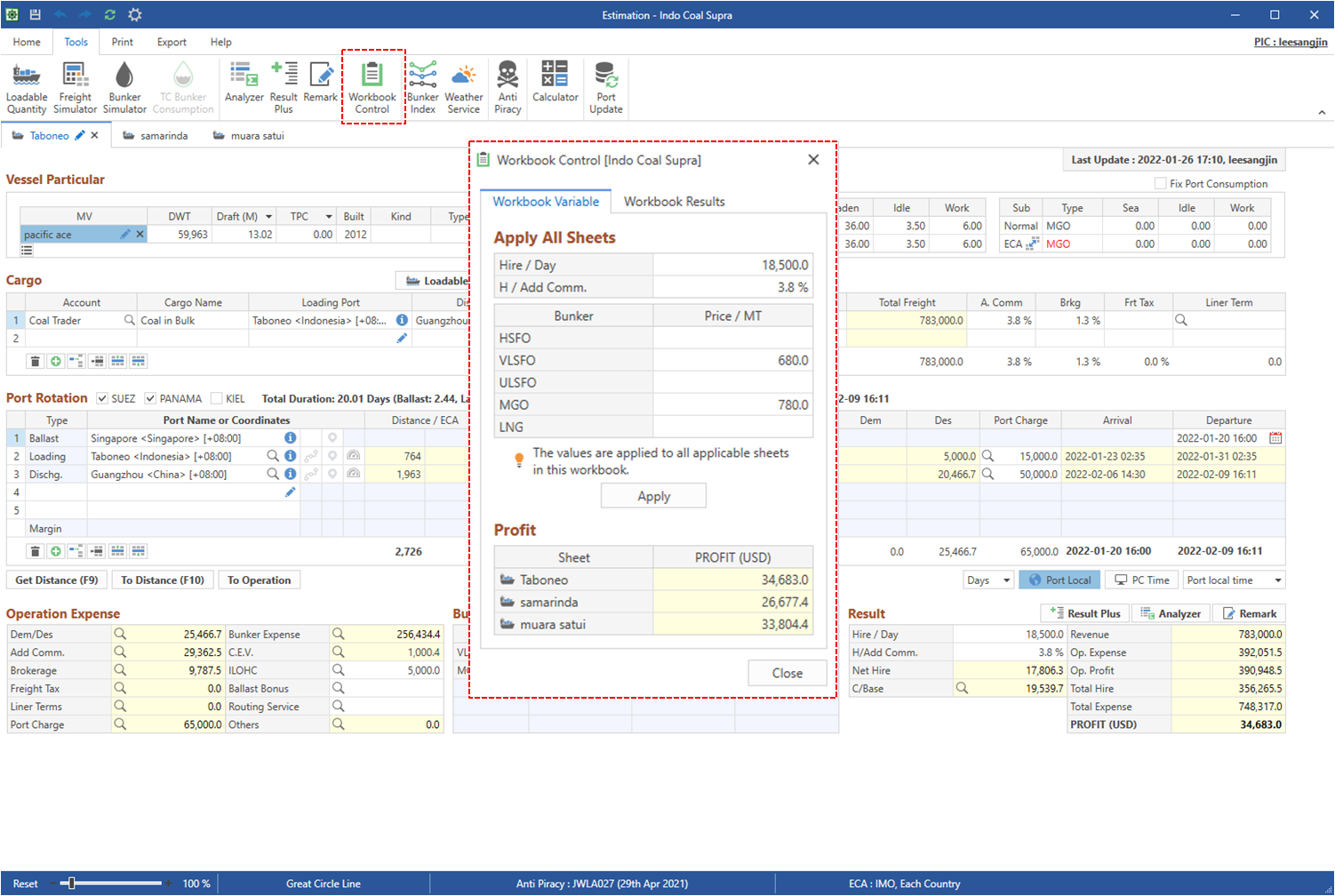 Netpas Estimator Quick Help Image