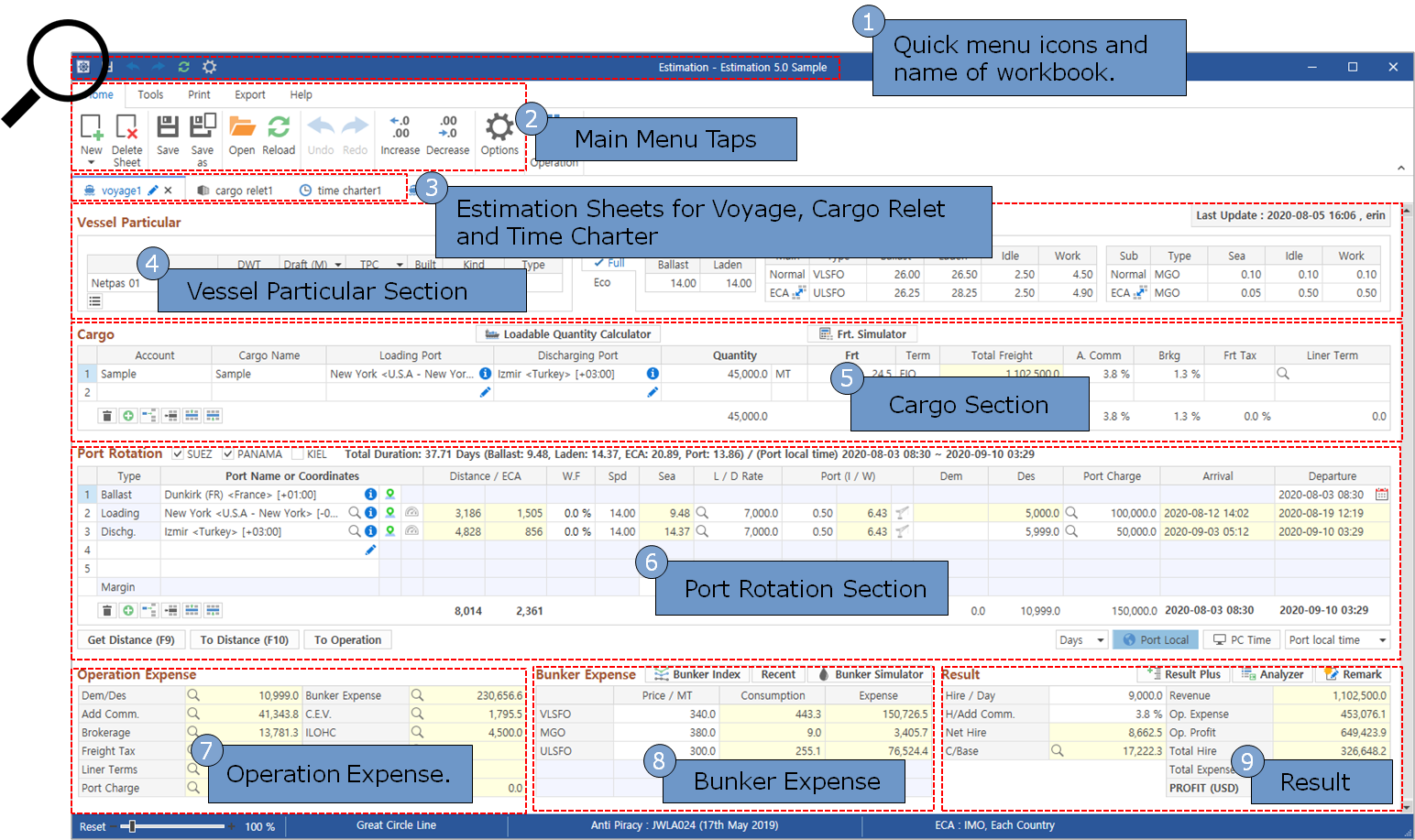 Netpas Estimator Quick Help Image