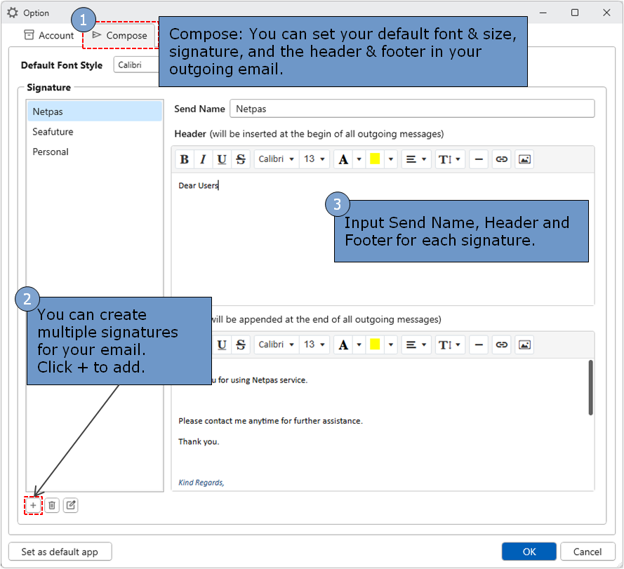 Netpas Message Quick Help Image